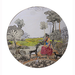 Radha with animals
